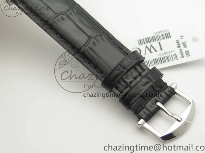 MIROTIME 0730 Portofino Automatic SS MKF 1:1 Best Edition White Dial On Black Leather Strap MIYOTA 9015 V Original 7204